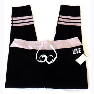 Material Girl Love blk/pink sweatpants
